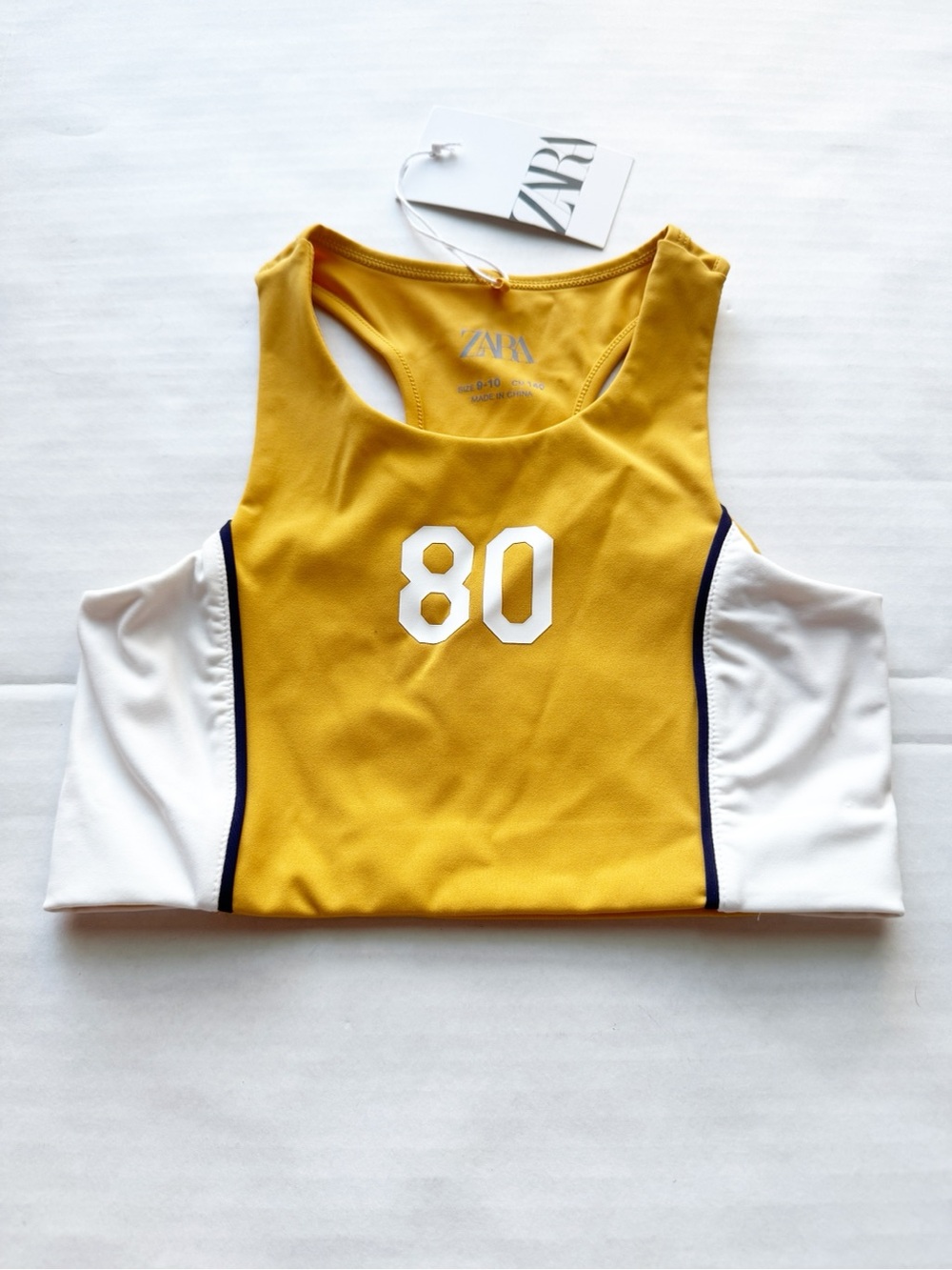 Zara Girl Basketball Crip Too in Mustard NWT - Picture 2 of 12